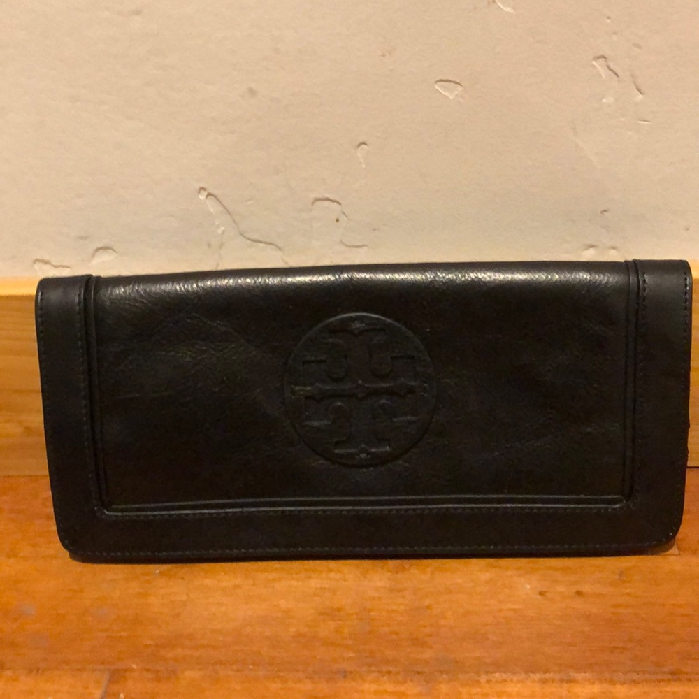 Tory Burch Clutch black leather NWT
